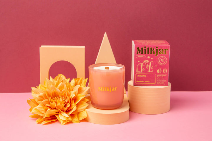 Milk Jar Candle Co. - Darjeeling - Patchouli & Santal Coconut Soy 8oz Candle