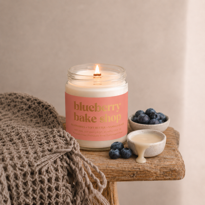 Prairie Creek Candles - Non Toxic Soy Candle - Blueberry Bake Shop