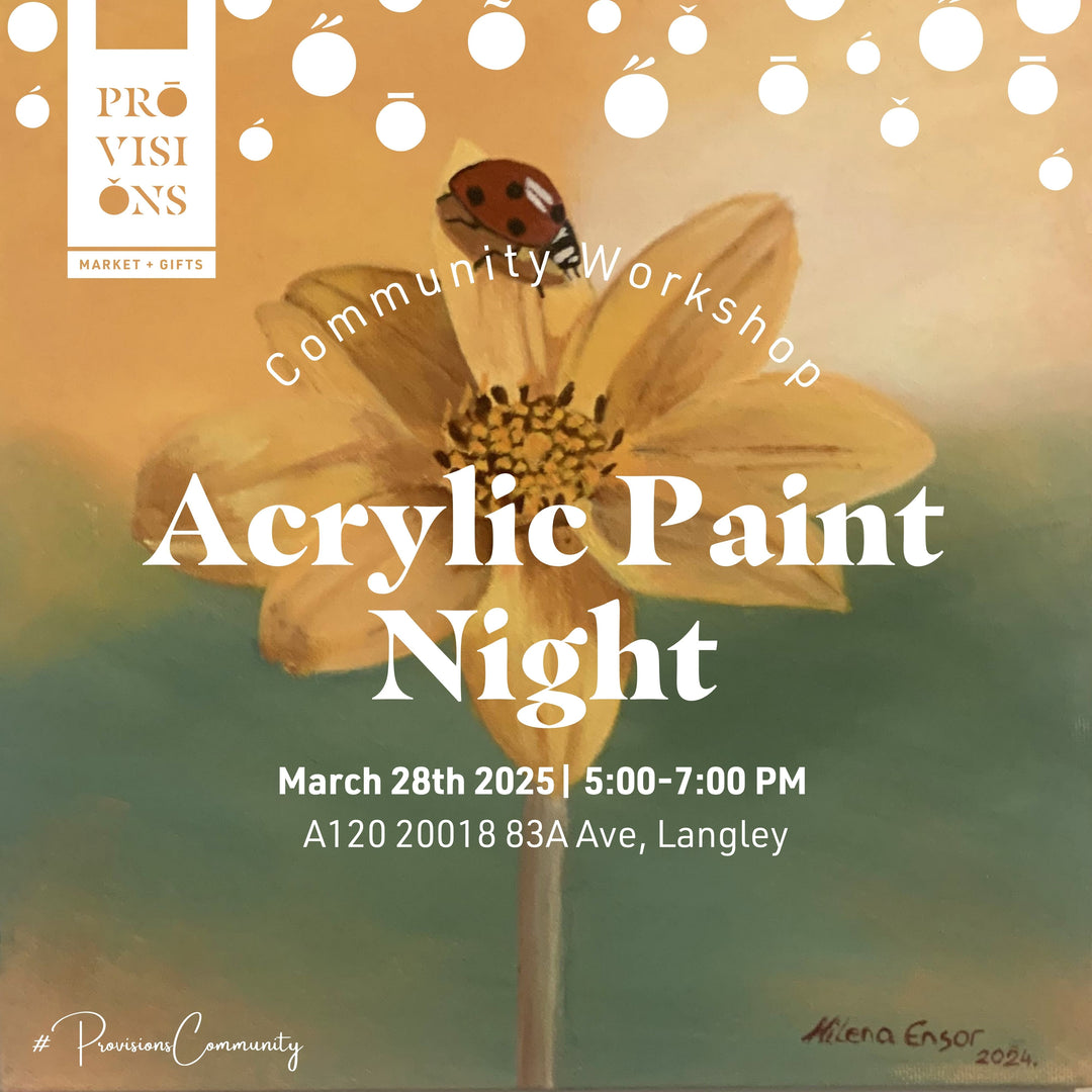 Community Workshop: Acrylic Paint Night - March 28th, 2025