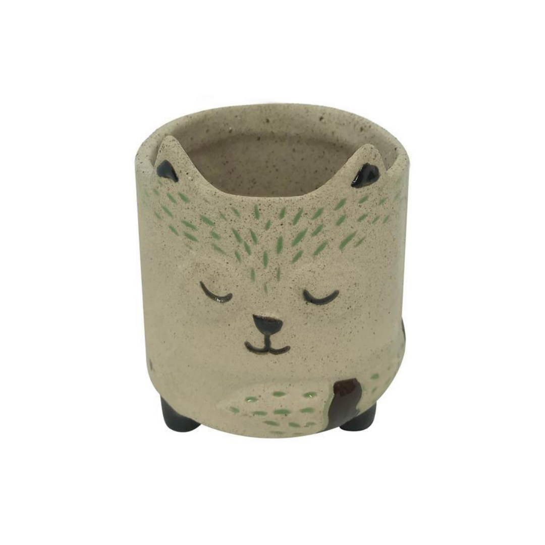 Provisions Market– Fox Ceramic Planter