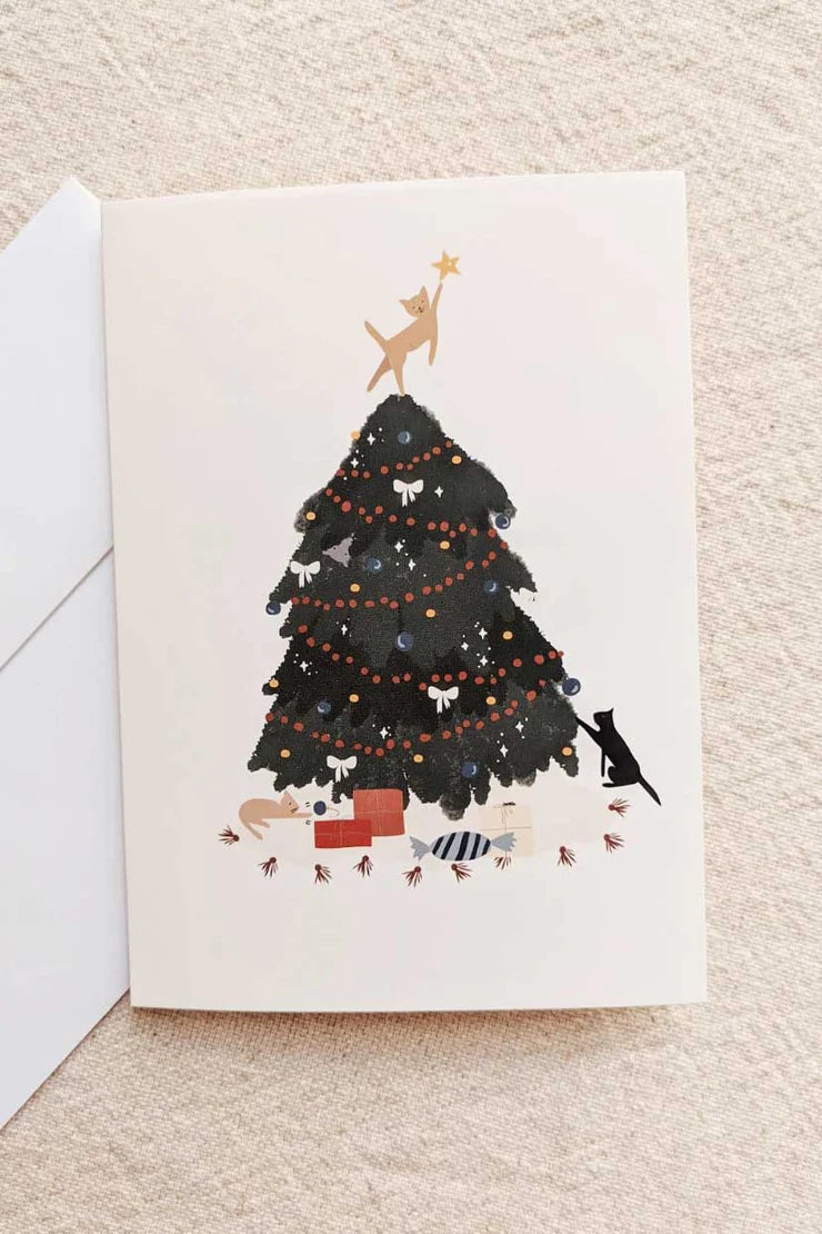 Mimi & August - Christmas Tree Greeting Card