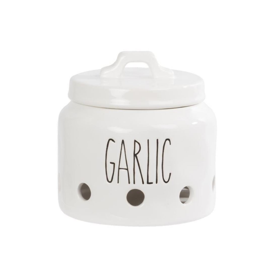 Provisions Market – Farmhouse Modern Ceramic Garlic Jar