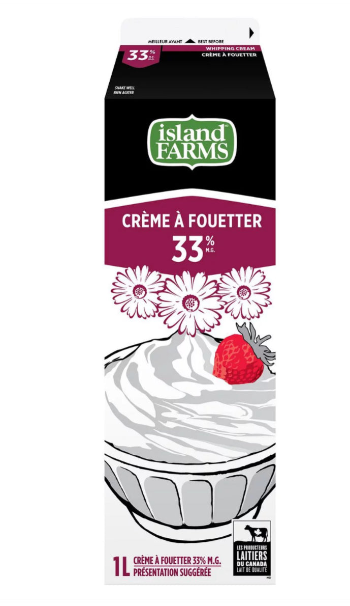 Island Farms - 33% Whipping Cream (1 L)