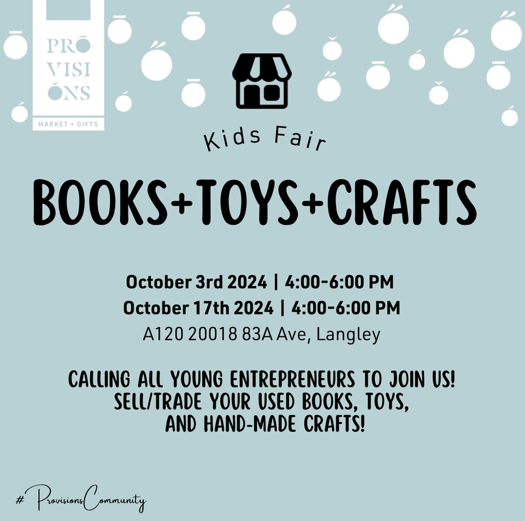 Kids Fair: Books + Toys + Crafts - October 3rd 2024