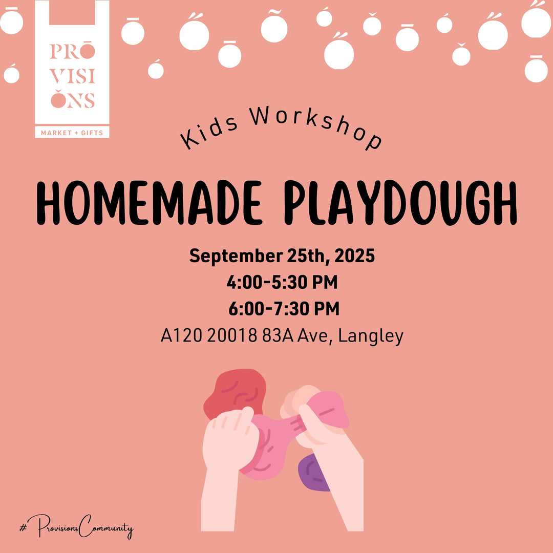 Kids Workshop: Homemade Playdough - September 25th 2025