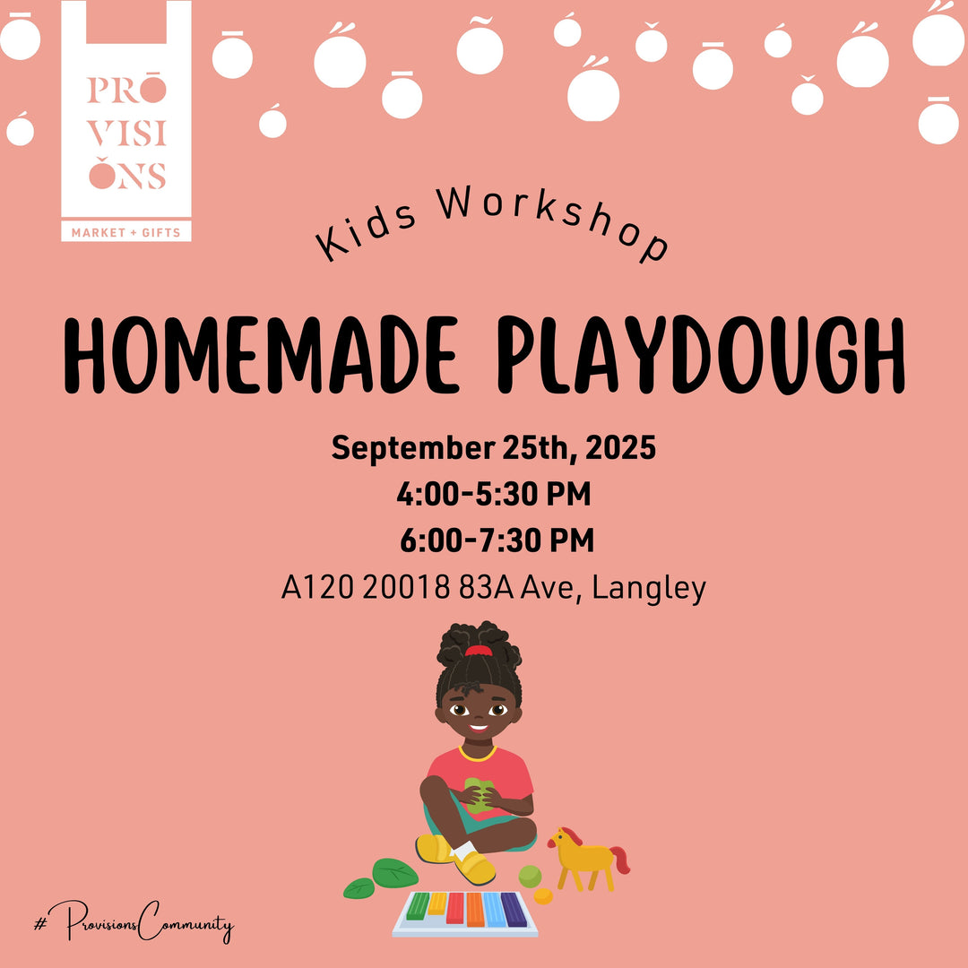Kids Workshop: Homemade Playdough - September 25th 2025