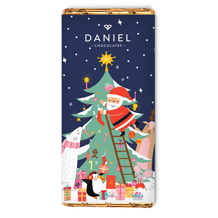 Daniel Chocolate - Santa & Friends Milk Chocolate Bar 85g