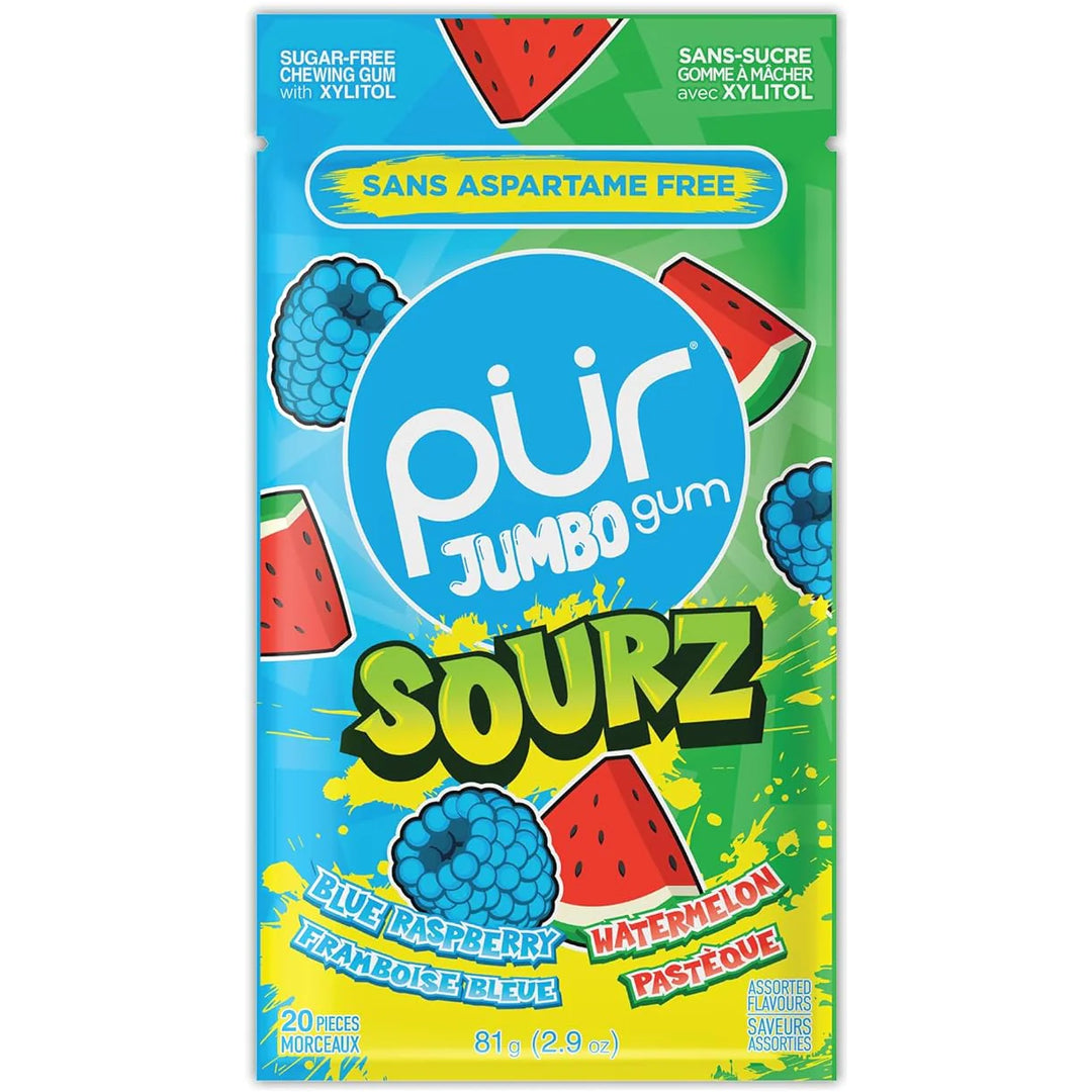 PUR - Sour Jumbo Gum (81g)