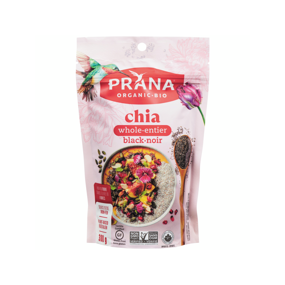 Prana - Whole Black Chia Seeds (300g)