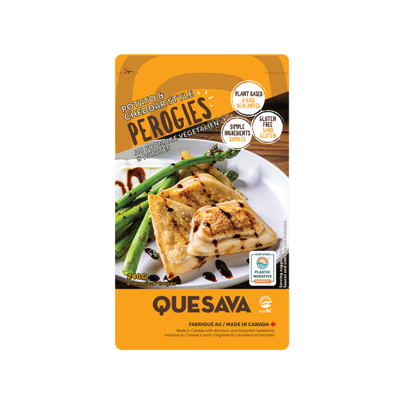 Quesava - Cheddar Style Vegan Perogies