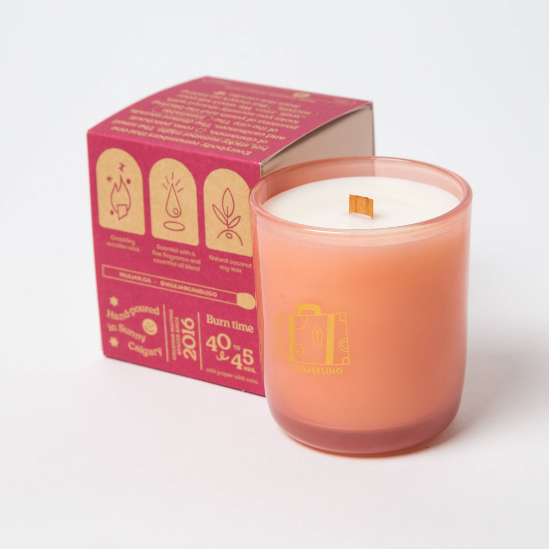 Milk Jar Candle Co. - Darjeeling - Patchouli & Santal Coconut Soy 8oz Candle