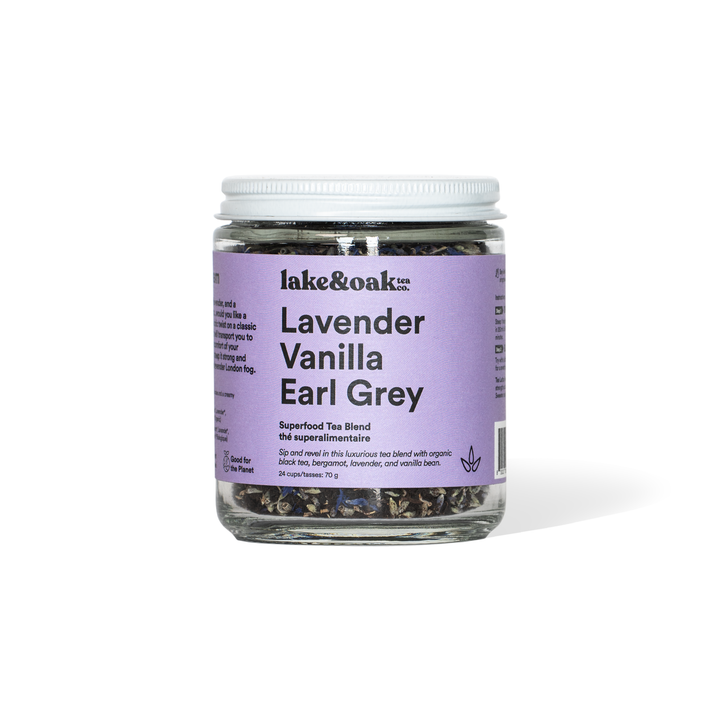 Lake & Oak Tea Co. - Lavender Vanilla Ear Grey Superfood Tea Blend Bulk
