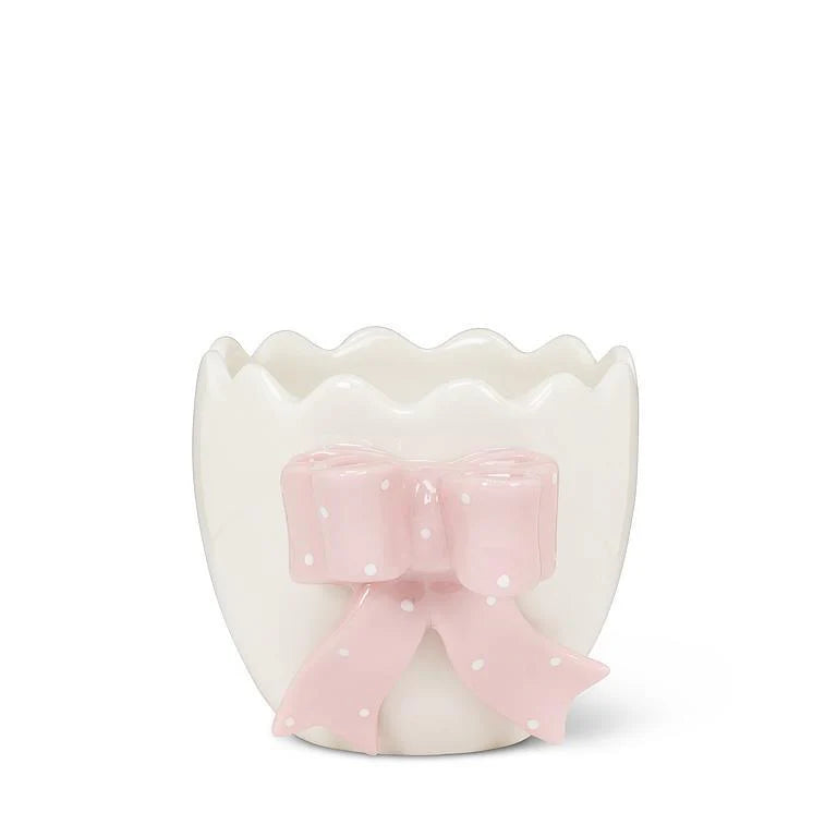 Abbott Collection - Egg Vase & Pink Bow