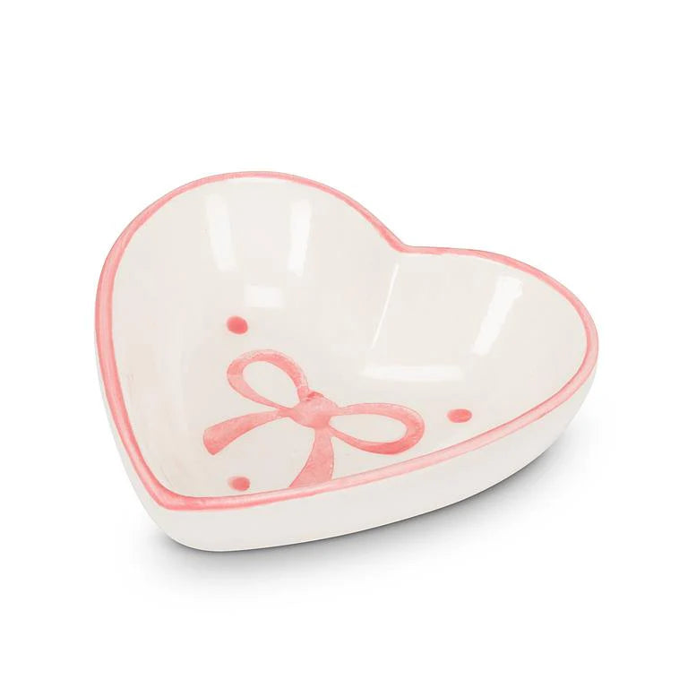 Abbott Collection -Heart Dish with Bows