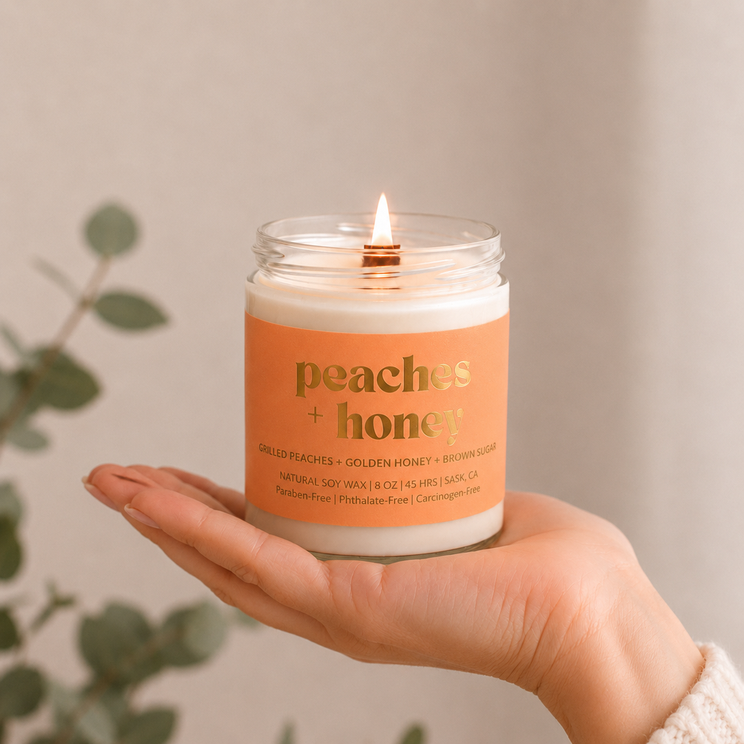 Prairie Creek Candles - Non Toxic Soy Candle - Peaches & Honey