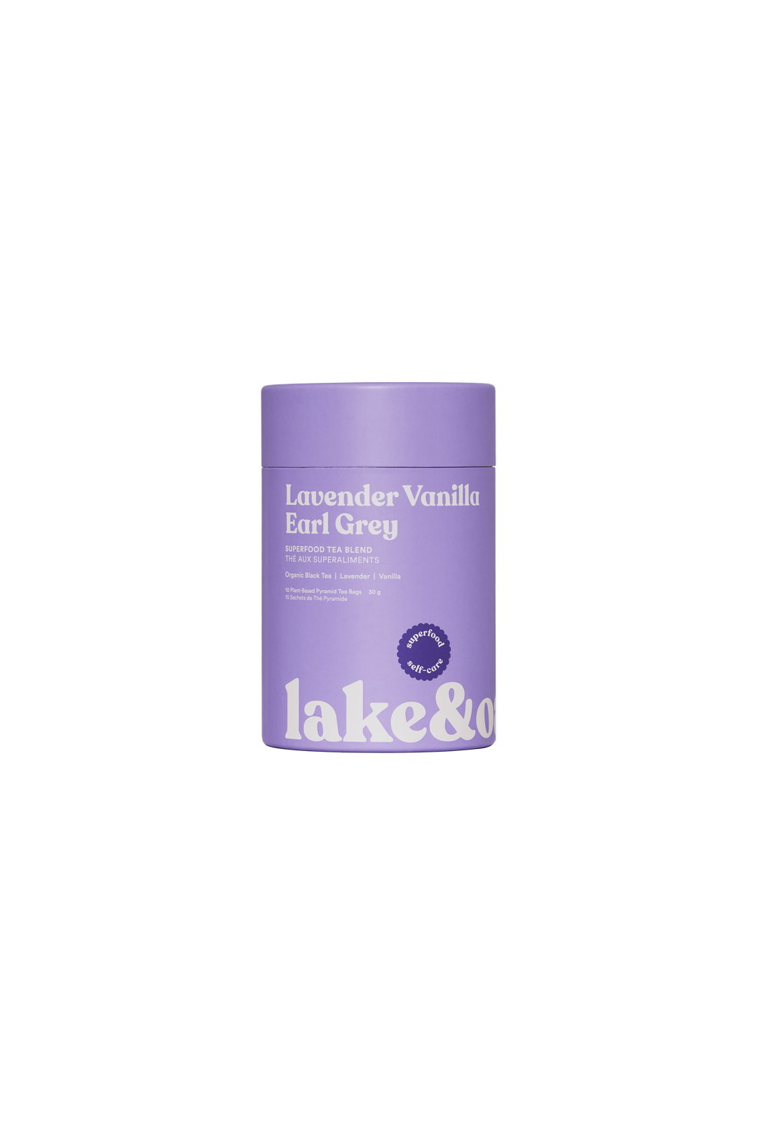 Lake & Oak Tea Co. - Lavender Vanilla Ear Grey Superfood Tea Blend Bulk