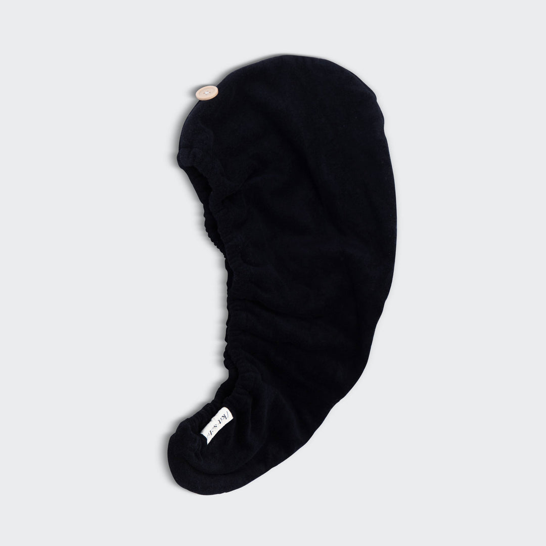 Kitsch - Quick Dry Hair Towel - Eco Black