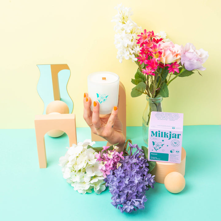 Milk Jar Candle Co. - Hawaii - Plumeria & Lilac Coconut Soy 8oz Candle