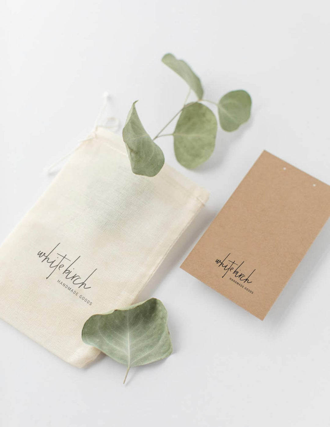 Whitebirch Handmade Goods - Blush Pink Petal Leather and Brass Bar Earrings