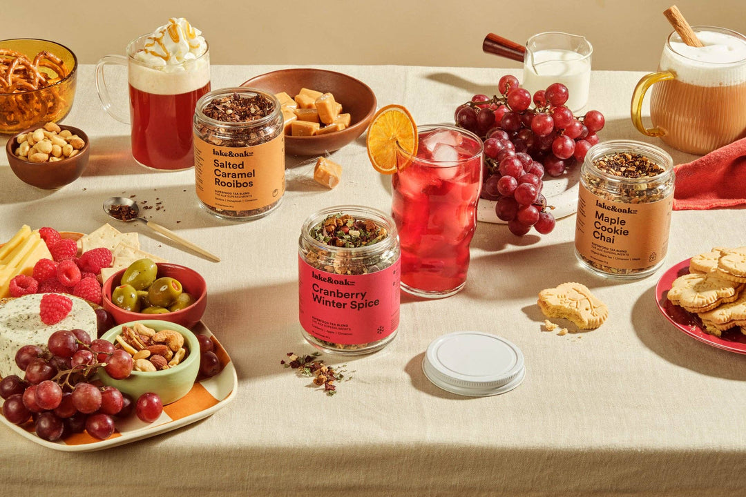 Lake & Oak Tea Co. - Cranberry Winter Spice - Superfood Tea Blend