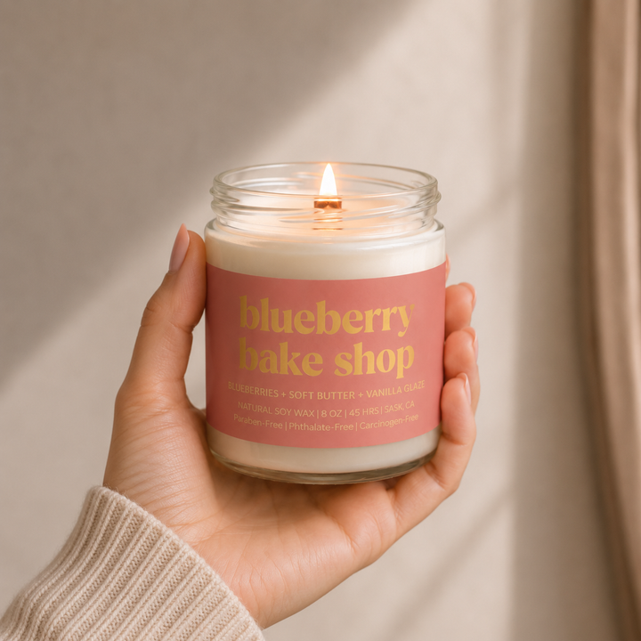Prairie Creek Candles - Non Toxic Soy Candle - Blueberry Bake Shop