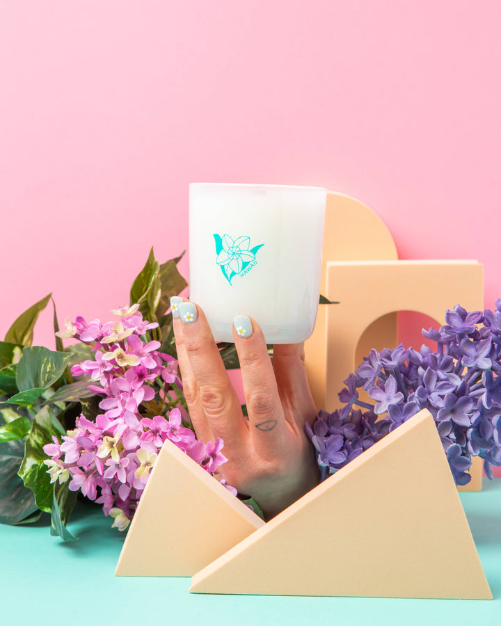Milk Jar Candle Co. - Hawaii - Plumeria & Lilac Coconut Soy 8oz Candle