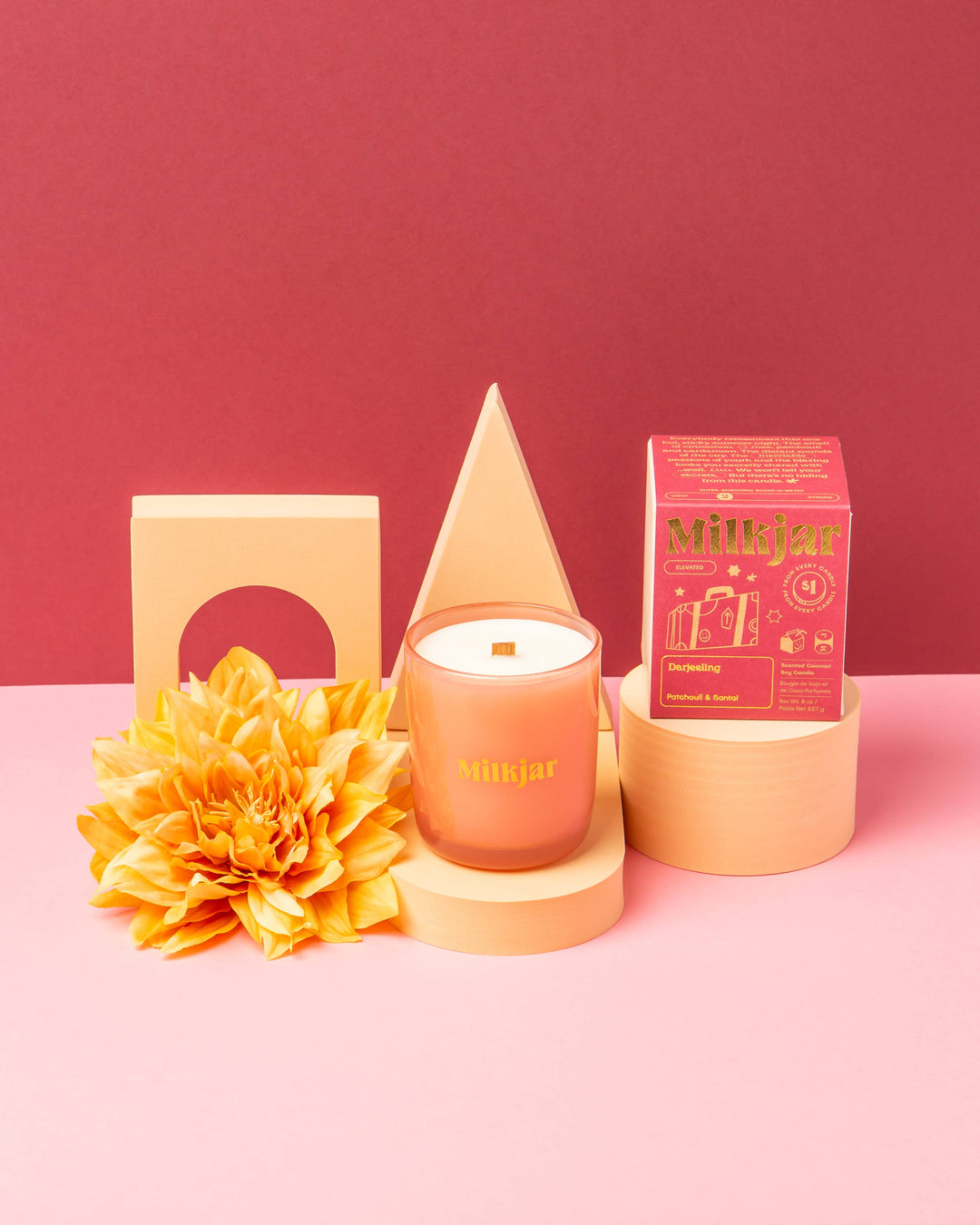 Milk Jar Candle Co. - Darjeeling - Patchouli & Santal Coconut Soy 8oz Candle