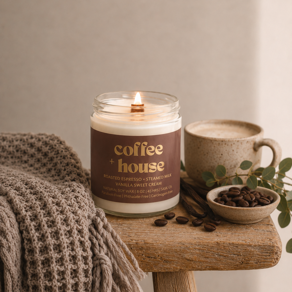Prairie Creek Candles - Non Toxic Soy Candle - Coffee House