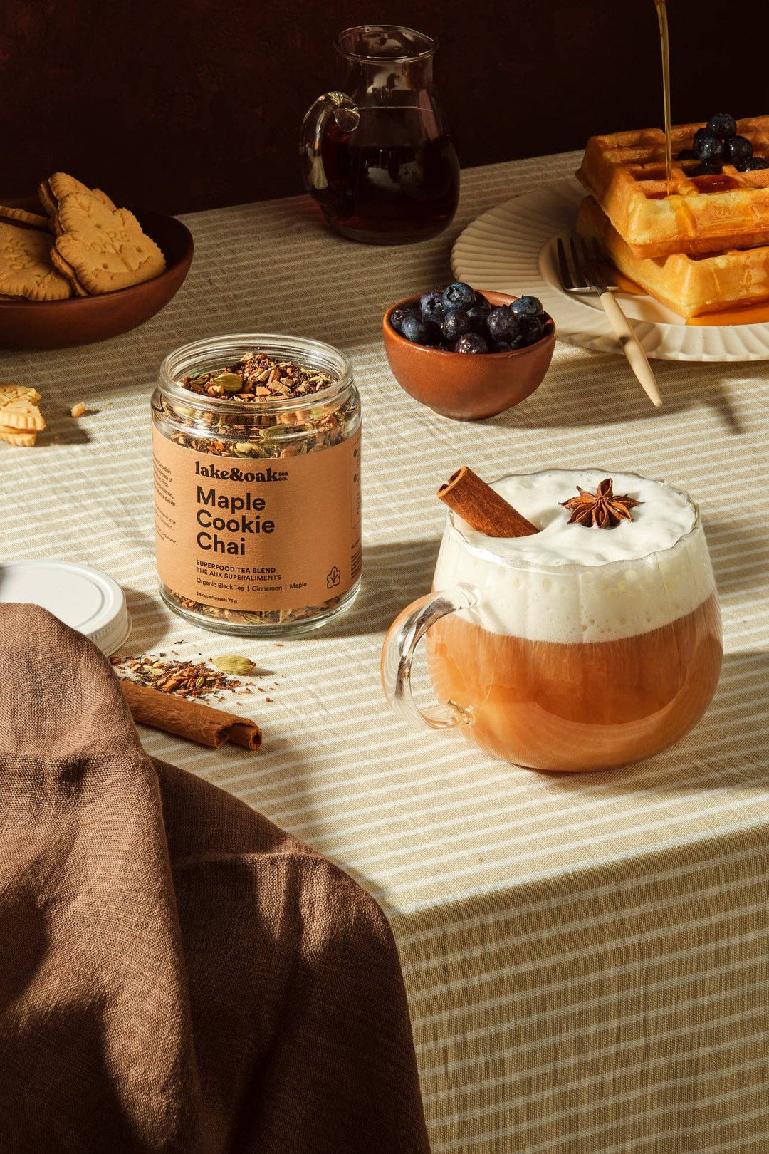 Lake & Oak Tea Co. - Maple Cookie Chai - Superfood Tea Blend