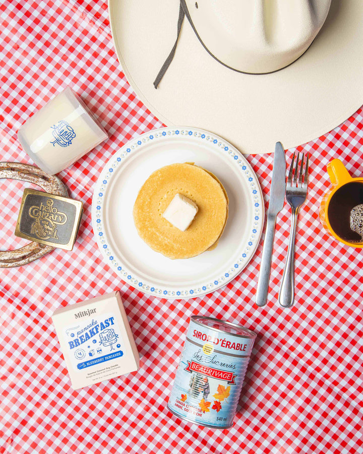 Milk Jar Candle Co. - Pancake Breakfast - Butter, Syrup & Blueberry 8oz Soy Candle