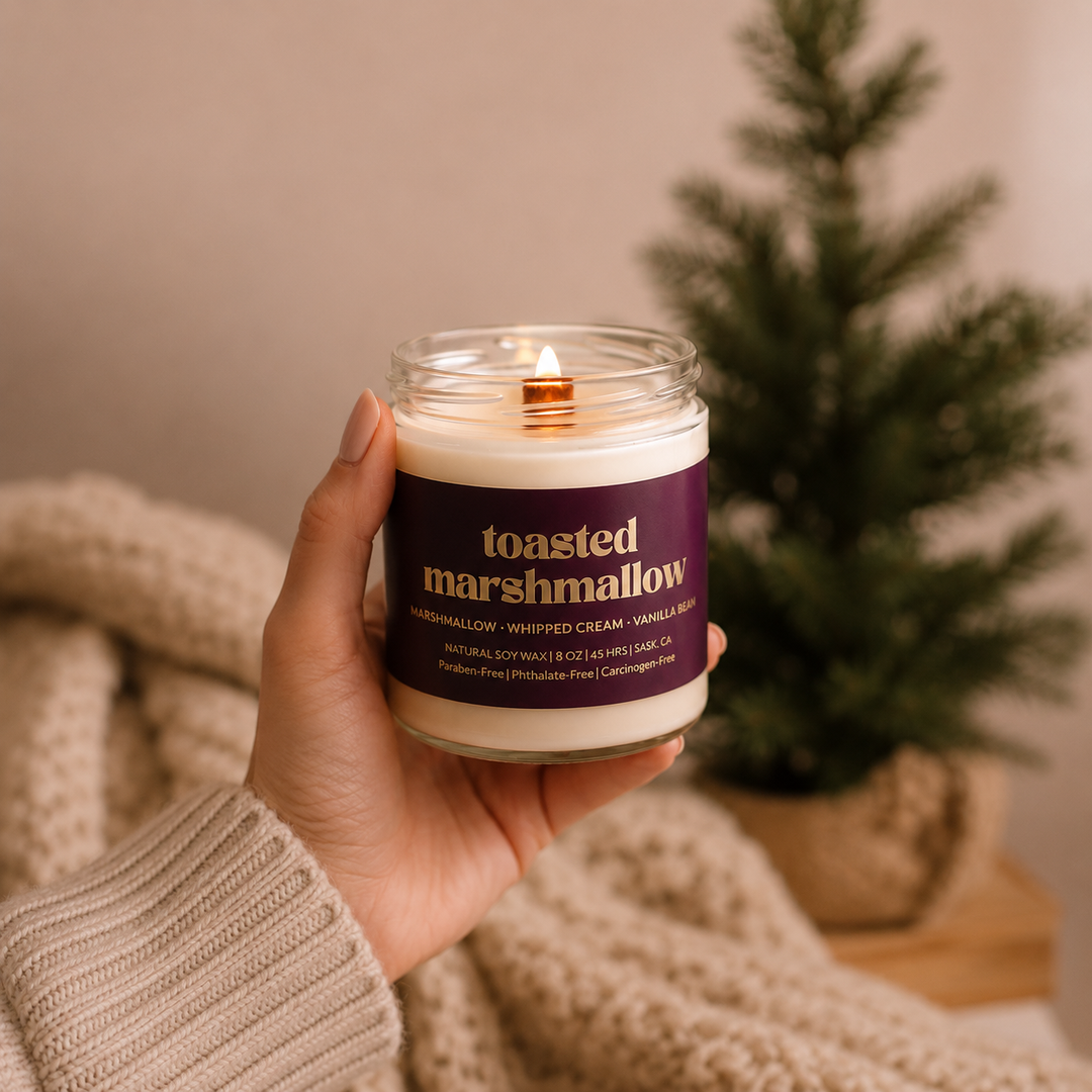 Prairie Creek Candles - Non Toxic Soy Candle - Toasted Marshmallow