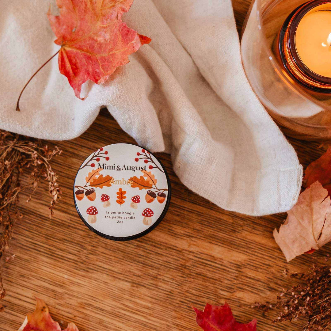 Mimi & August - Reusable Soy Candle - Ambre (2 oz)