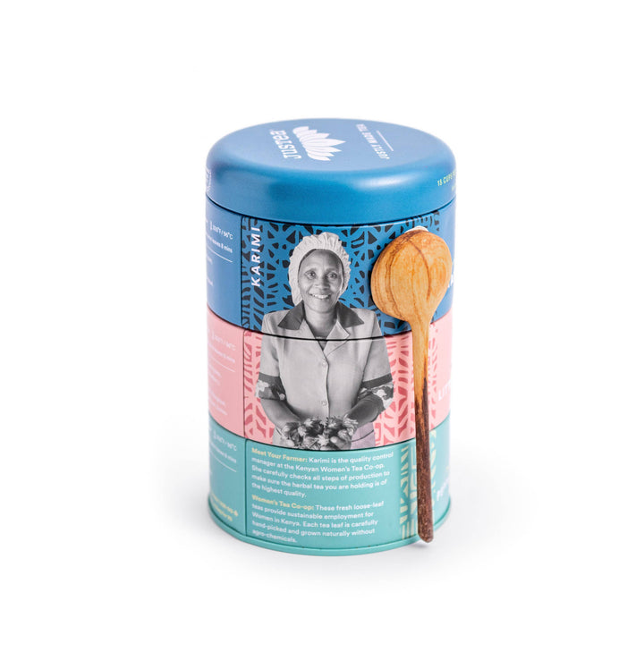 JusTea - Herbal Tea Trio Tin & Spoon