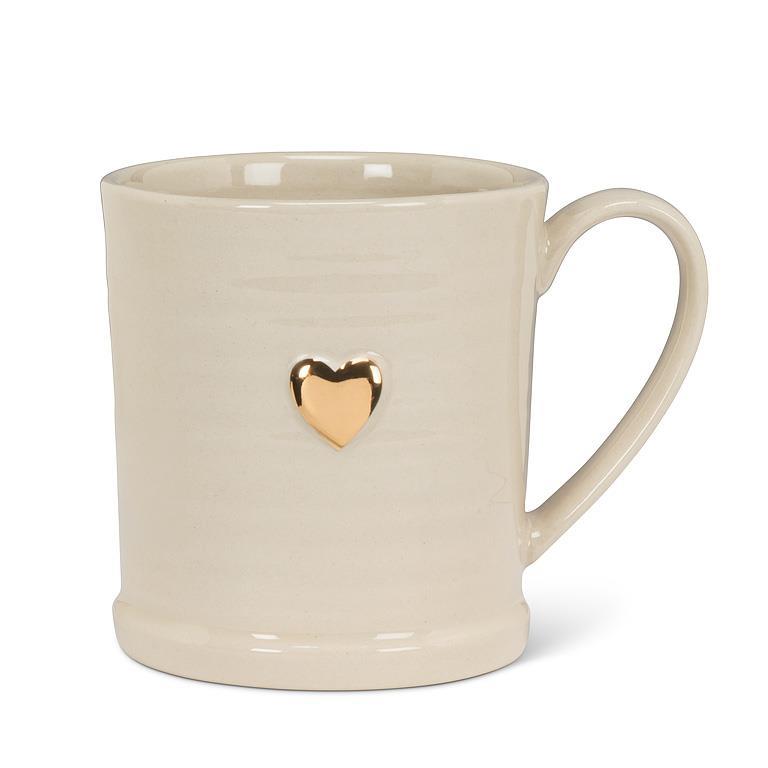 Abbott Collection - Gold Heart Rimmed mug (3.5")