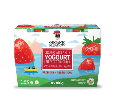 Organic Meadow - Strawberry Yogurt (4x100g)