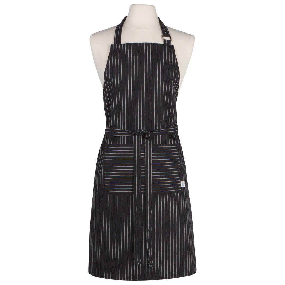 Danica - Black Pinstripe Chef's Apron