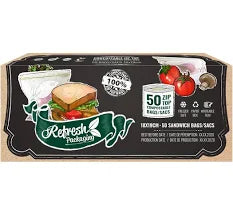Refresh Packaging - Compostable Zip Top Bags