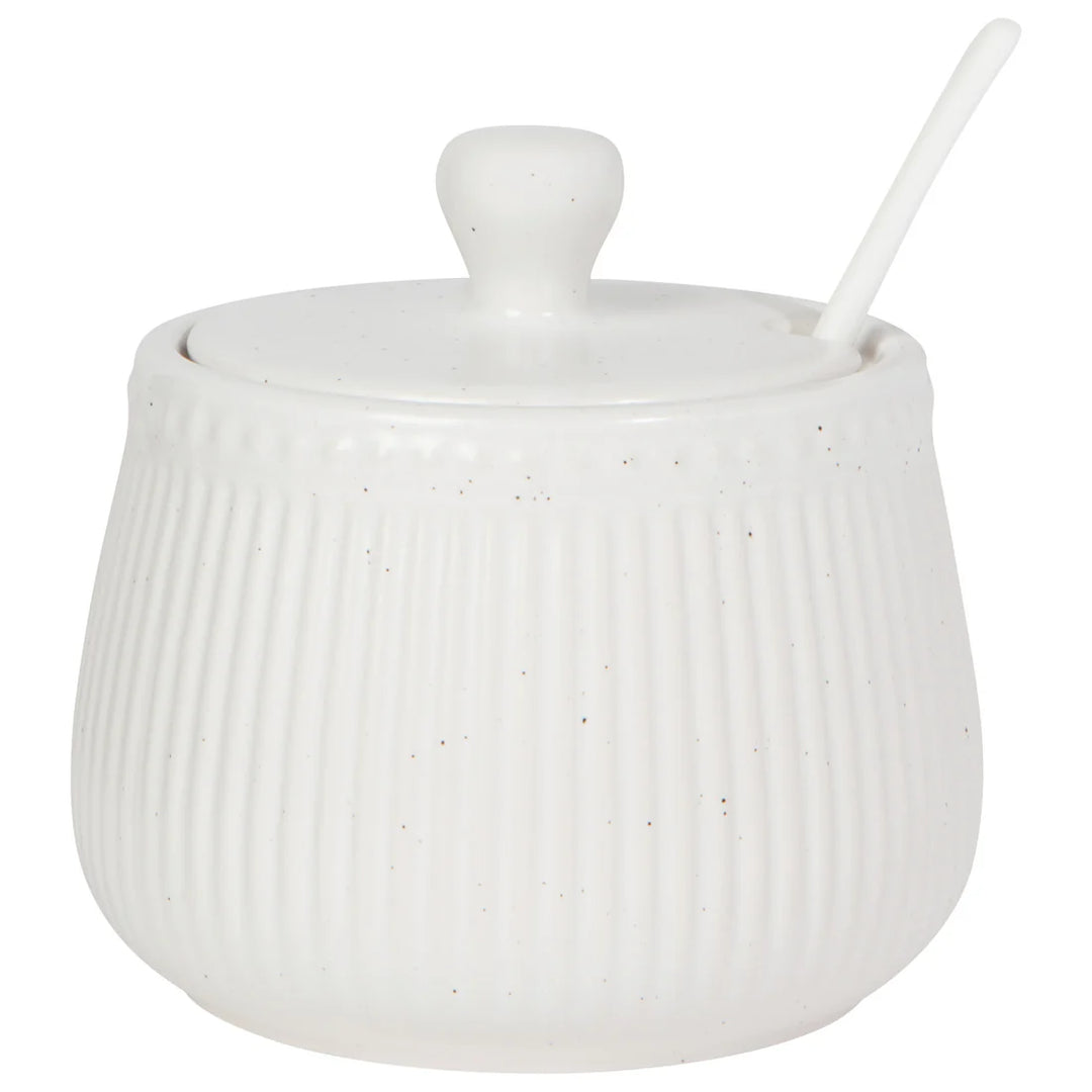 Danica - White Speckled Sugar Pot