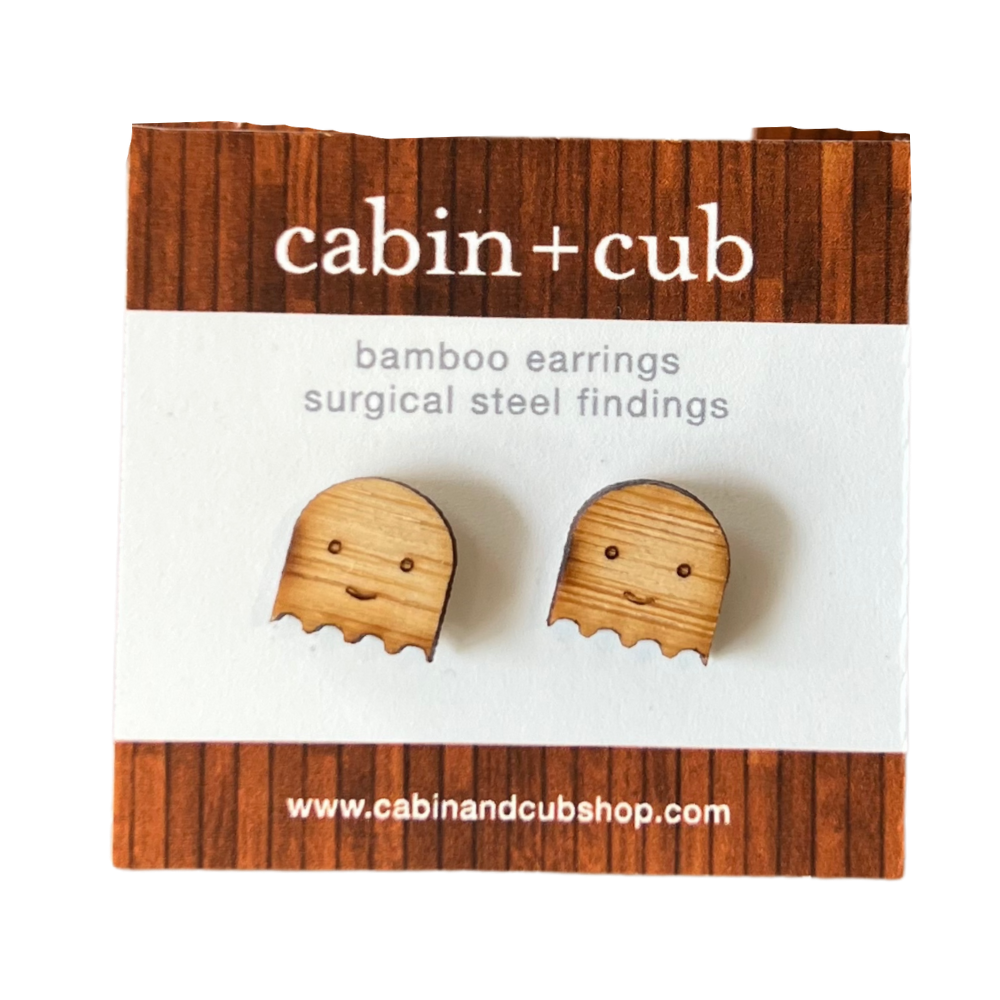 Cabin + Cub - Bamboo Wood Earrings