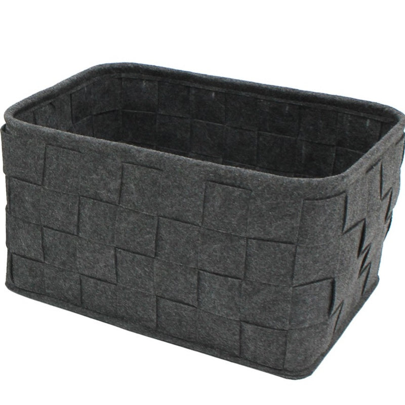 Packaging - Dark Grey Woven Felt Basket