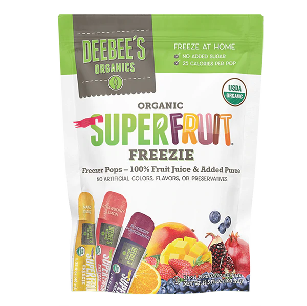 Deebee's Organics - Super Fruit Freezies (10 Pack)