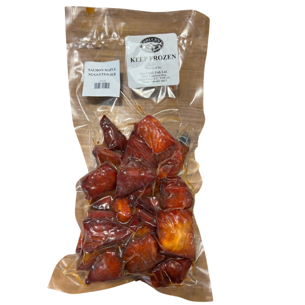 Bruce's Market - Maple Smoked Candy Salmon Nuggets (0.5lb)