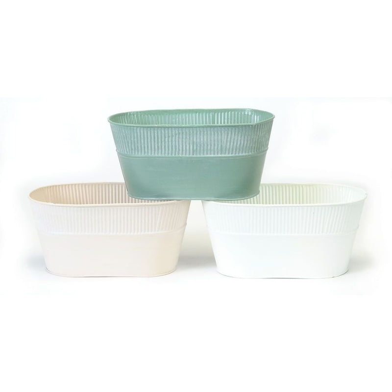 Packaging - Coloured Ribbed Top Pots