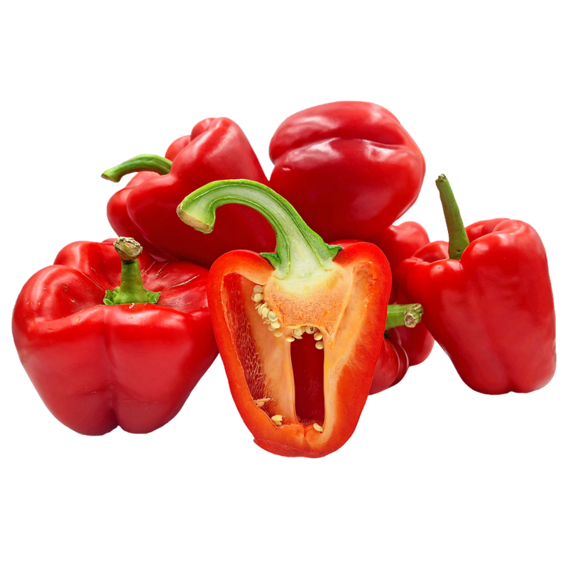 Lepp Farm - BC Grown Red Bell Peppers (per lb)
