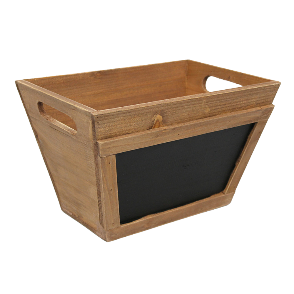 Packaging - Wooden Chalkboard Basket