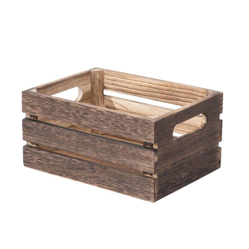Packaging - Rustic Brown Wooden Crate