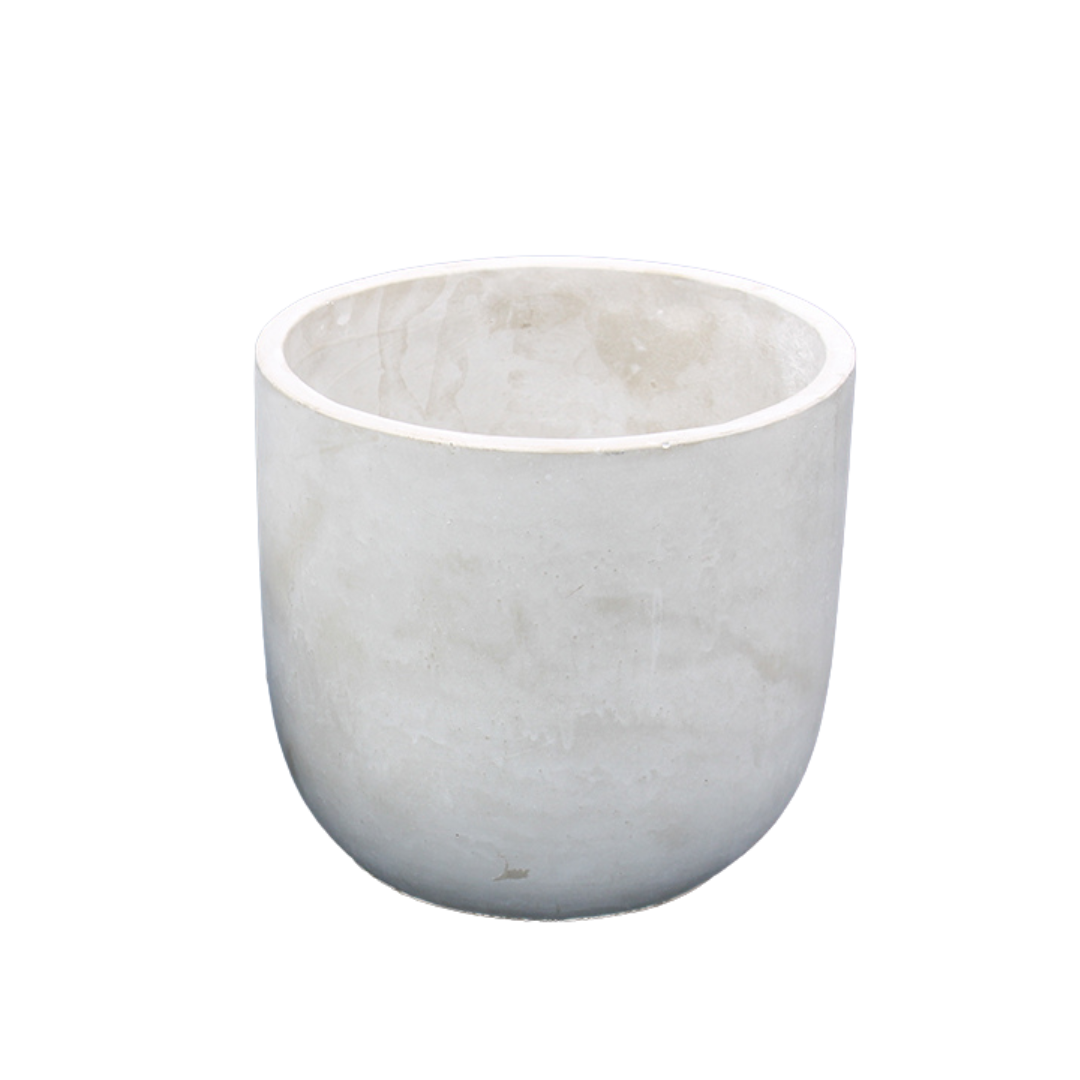 Planter - Cement Round Vase (4.75")