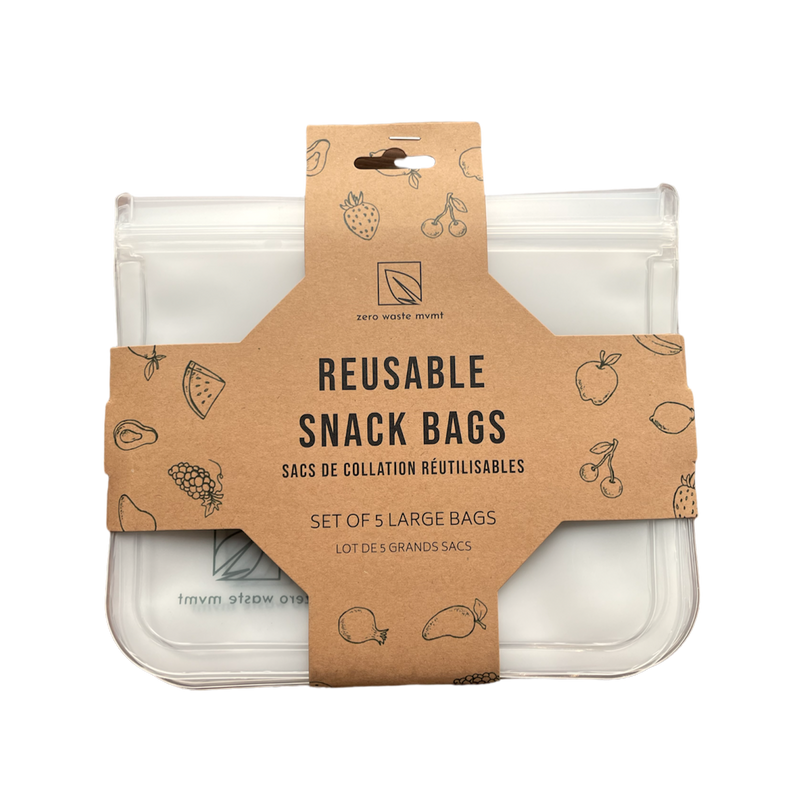 Zero Waste MVMT - Reusable Snack Bag (Set of 5)